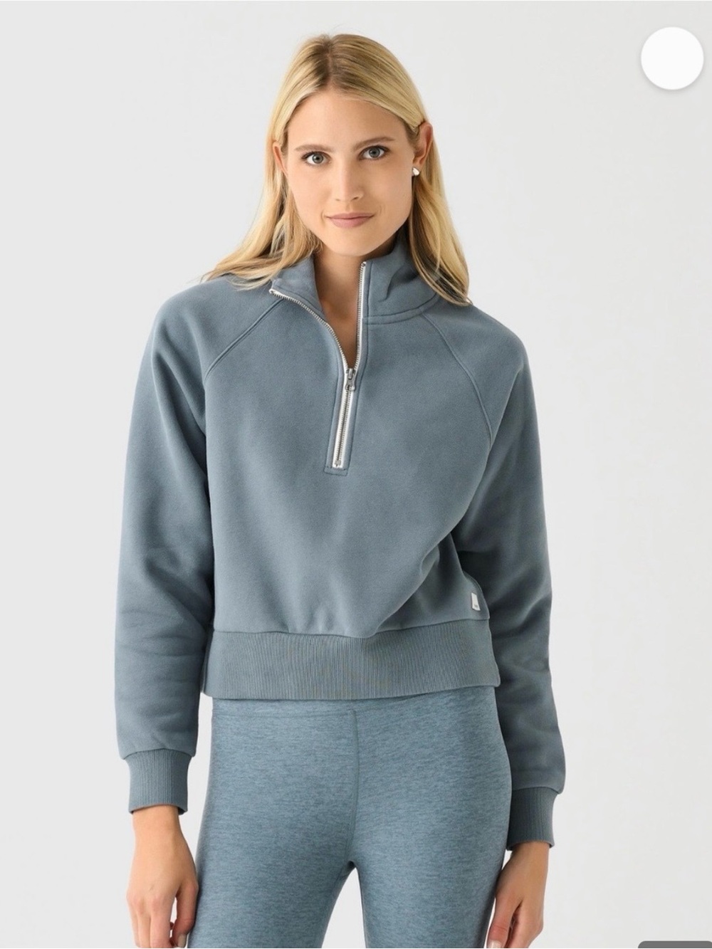 Vuori Half-Zip Pullover - Slate Blue Gray